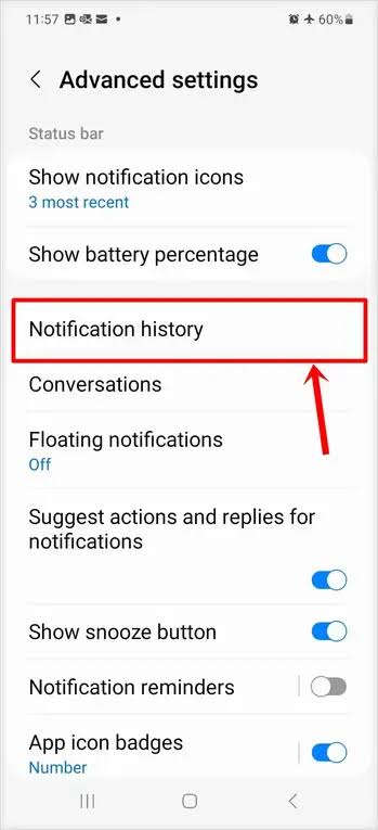 using notification history to recover deleted instagram messages