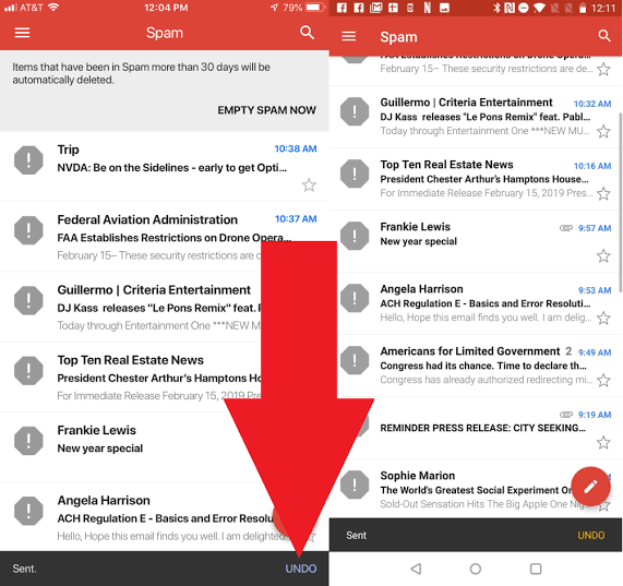 Use the Undo Button to Recover Deleted Drafts from Gmail
