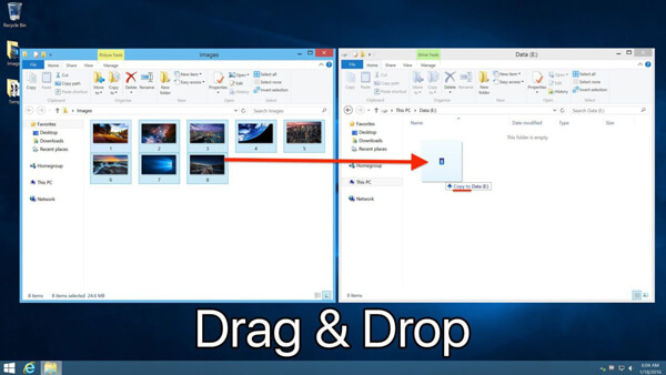 drag and drop files