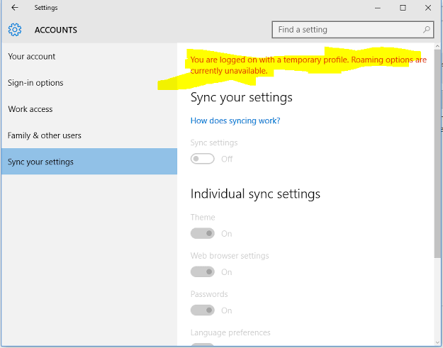 Sync your settings