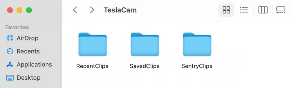 teslacam subfolders