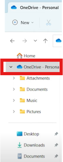 identify onedrive folder