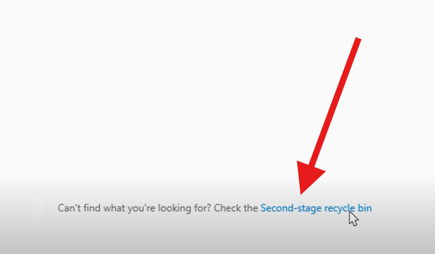 OneDrive Second-stage Recycle Bin