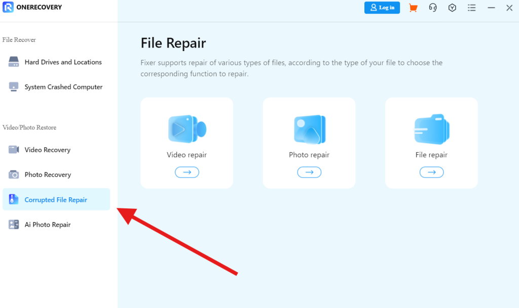 corrupted file repair