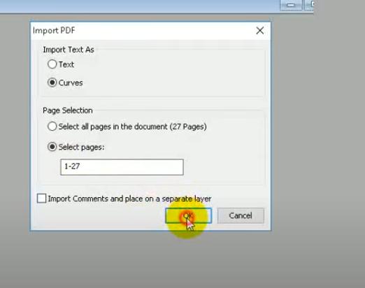 open a corrupted pdf file in coreldraw