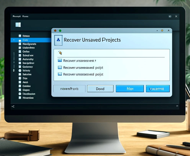 recover unsaved microsoft project