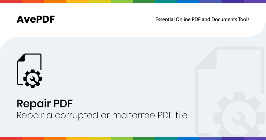 avepdf file repair tool