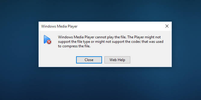 Cannot Play MP4 File in Media Player