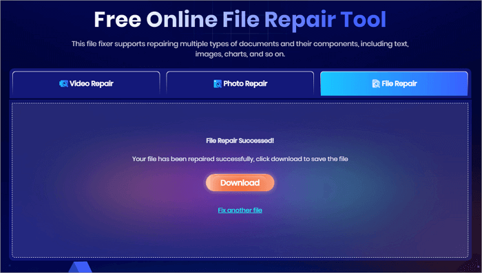 download file after repair