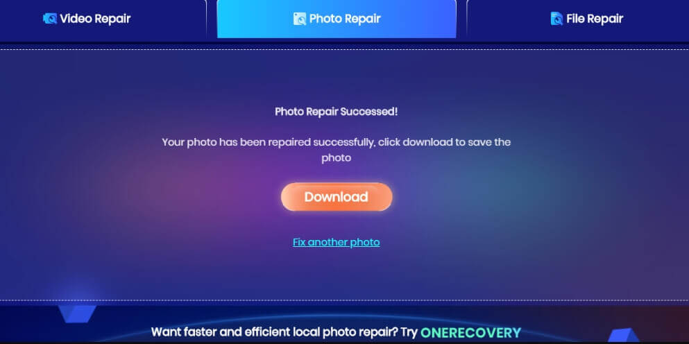 download repaired photos