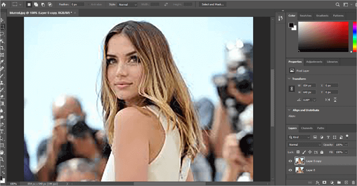 fix a fuzzy photo in photoshop