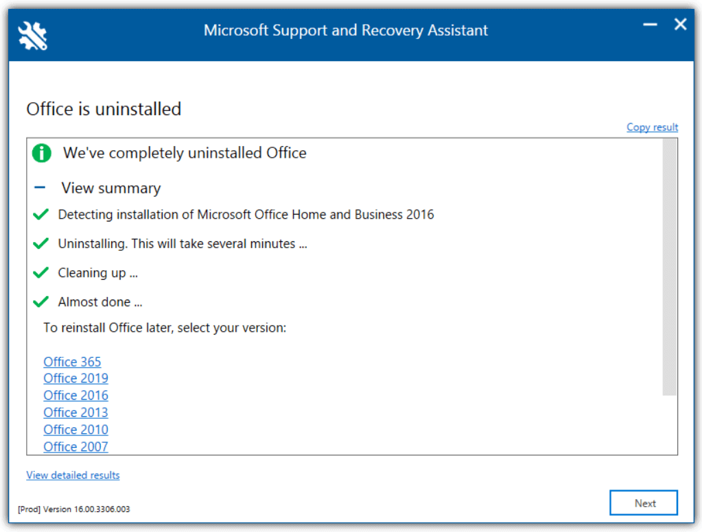 microsoft support and recovery assistant