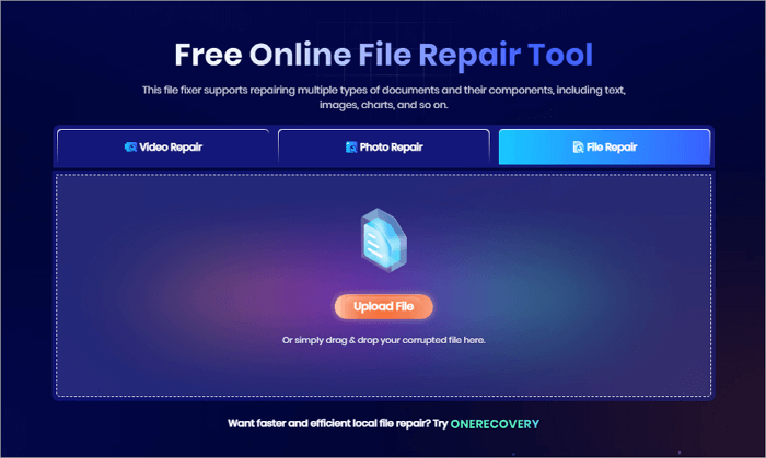 oenrecovery file repair online