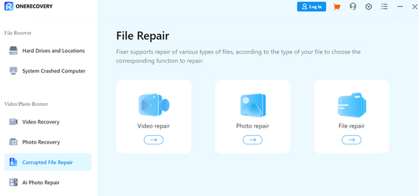 onerecovery file repair feature