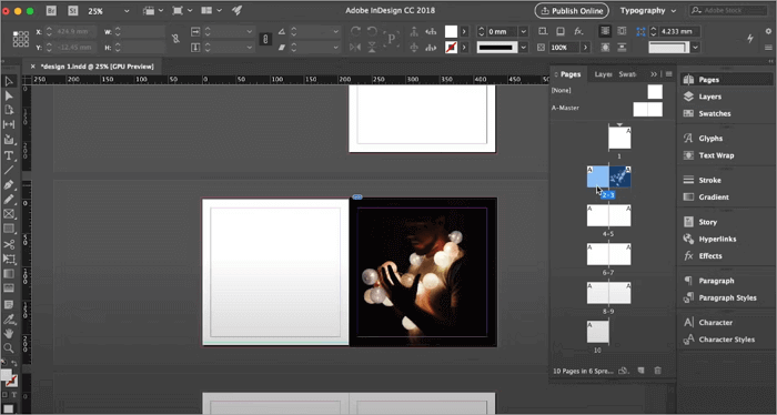 remove pixels from images with indesign