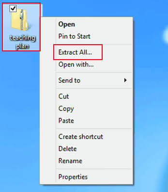 select Extract All