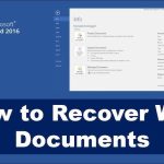 word document recovery