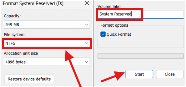 convert system to ntfs