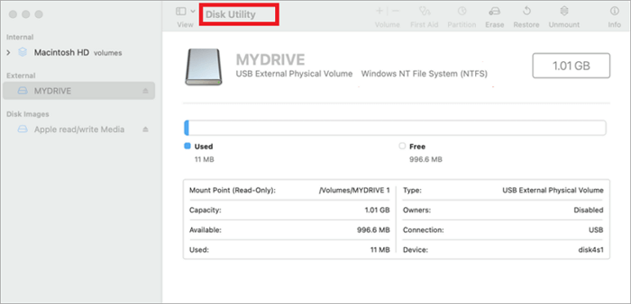 format flash disk on mac