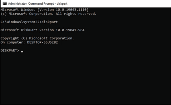 reformat an external hard drive via cmd