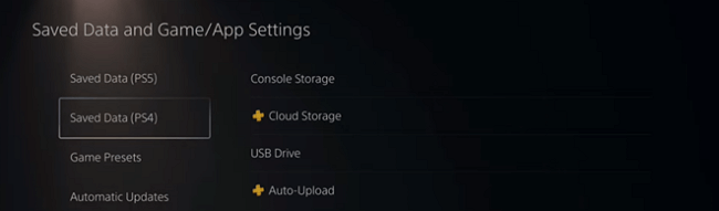 Saved Data (PS5)