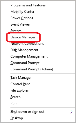 select Device Manager