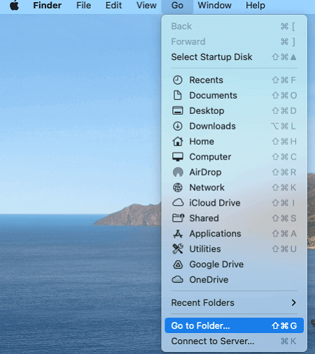 open folder on mac