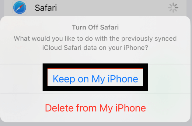 retrieve deleted history on safari via iCloud sync