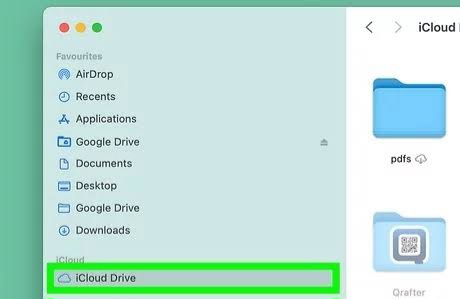 icloud drive button