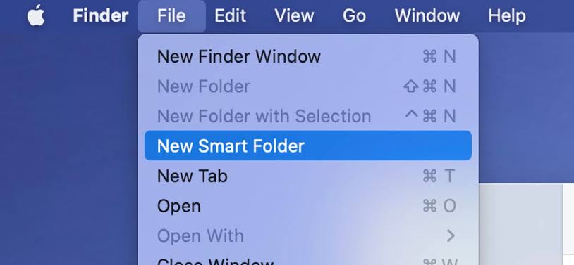 new smart folder button