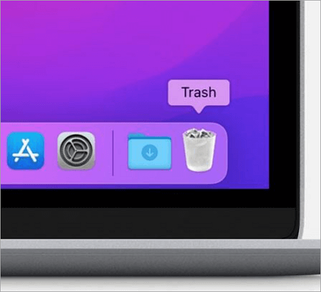 open trash on mac