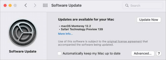 update macos