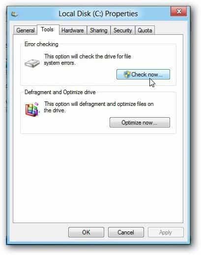use disk check tool to fix corrupted usb