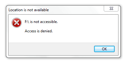 usb access is denied